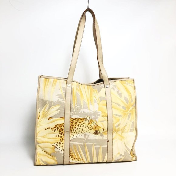 Salvatore Ferragamo Tote bag Animal Leopard authentic from Japan - Picture 1 of 12